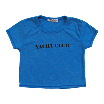 Crop Baby Tee ("YACHT CLUB")