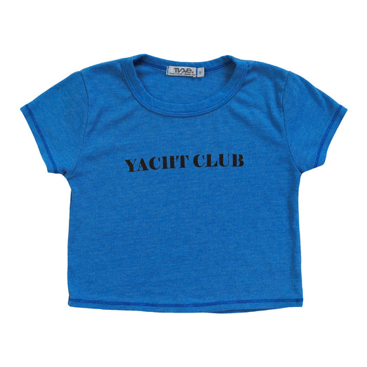 Crop Baby Tee ("YACHT CLUB")