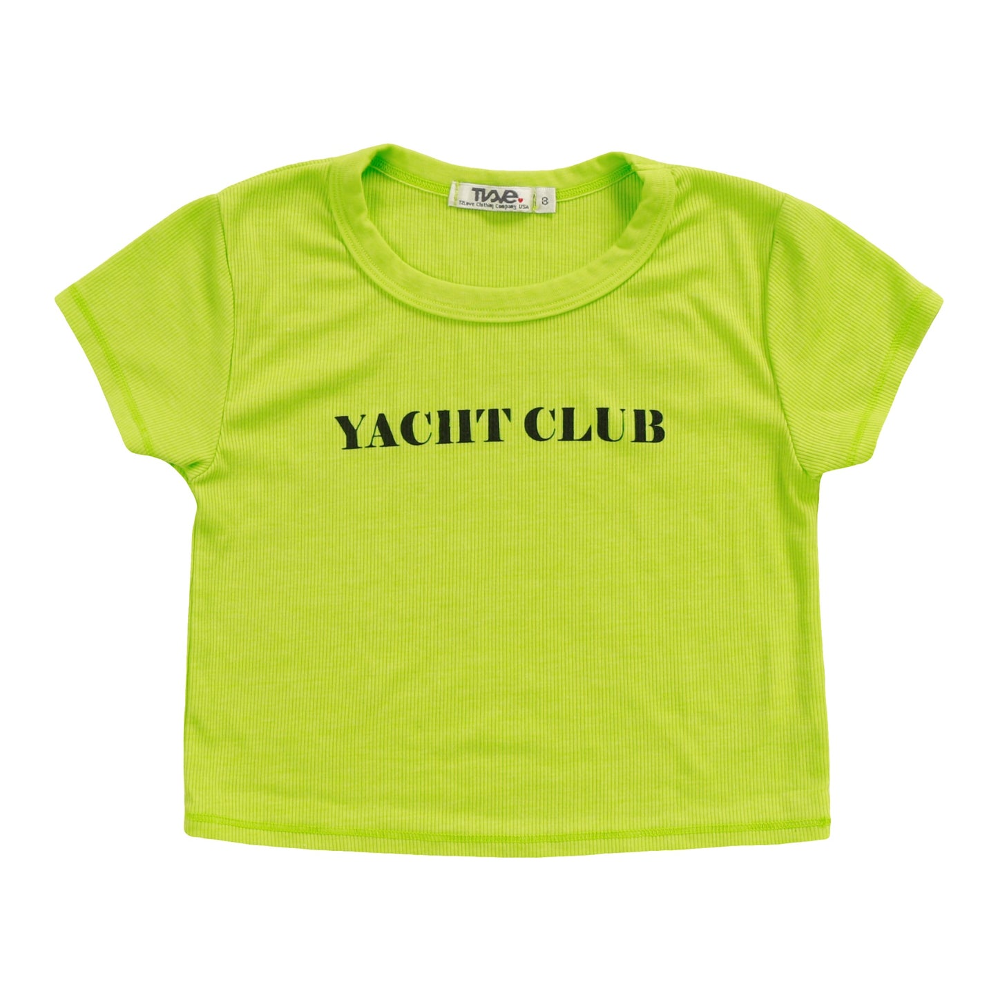 Crop Baby Tee ("YACHT CLUB")