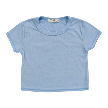 Heather Crop Baby Tee