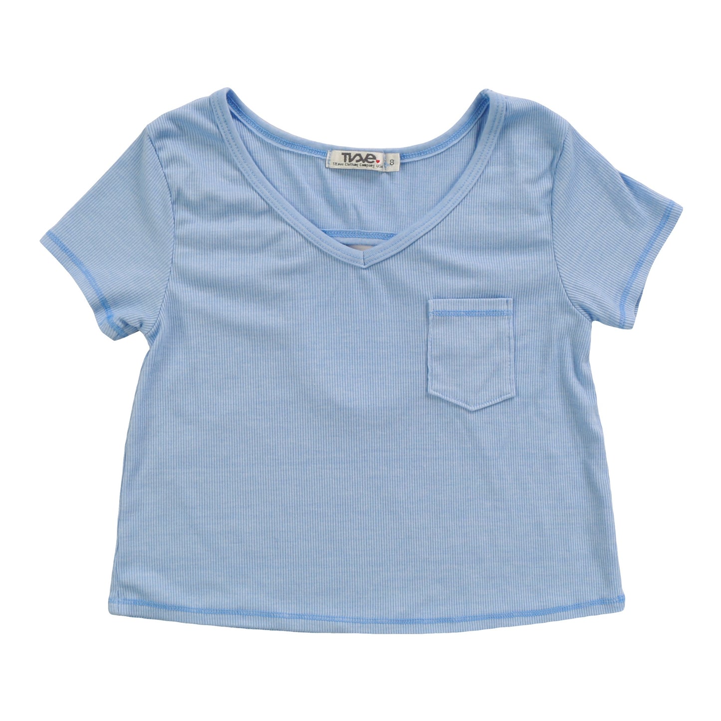 V-Neck Cut-Back Tee