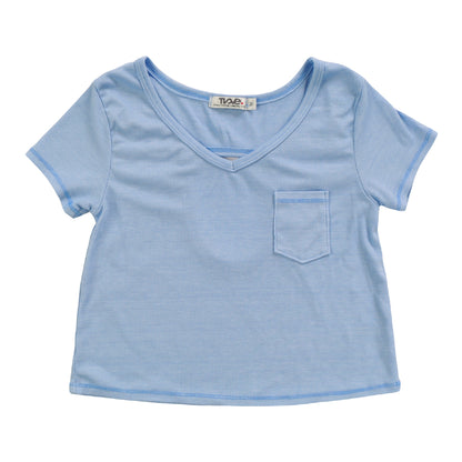 V-Neck Cut-Back Tee