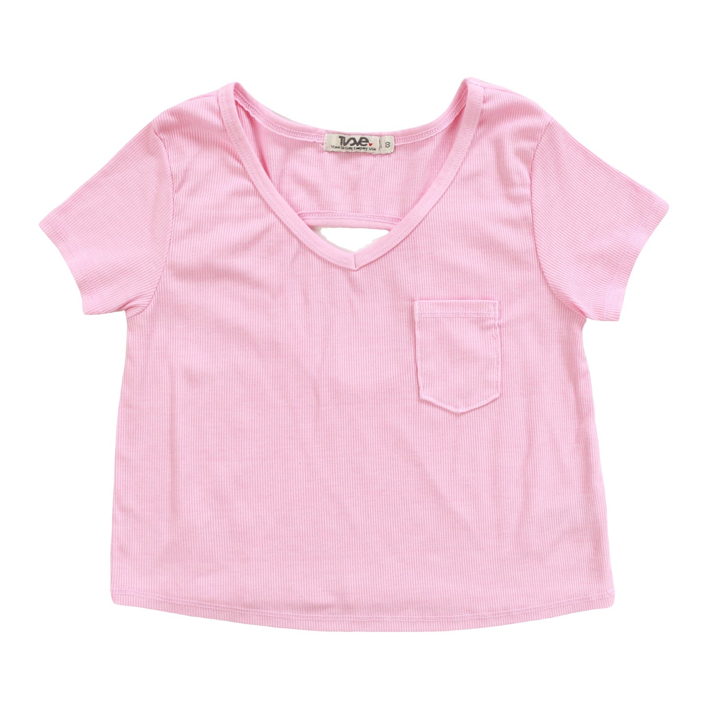 V-Neck Cut-Back Tee