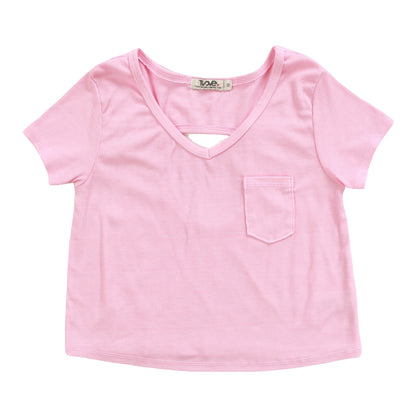 V-Neck Cut-Back Tee