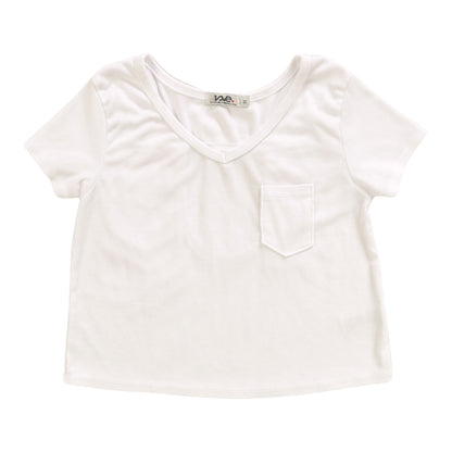 V-Neck Cut-Back Tee