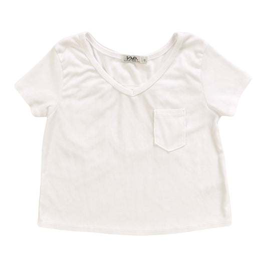 V-Neck Cut-Back Tee