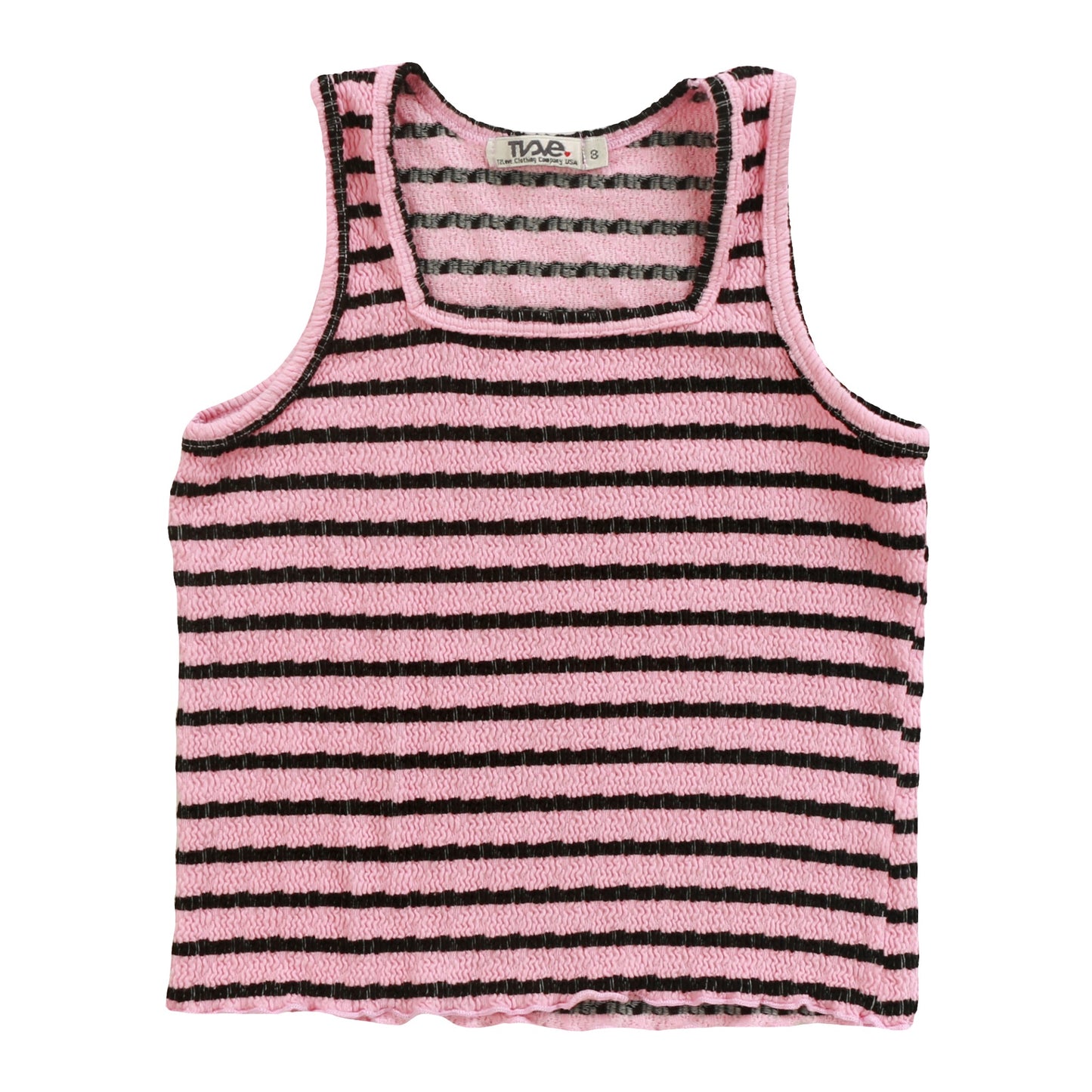 Square-Neck Tank (Black Stripes)