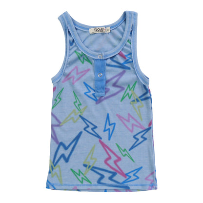 Snap Button Tank (Mixed Color Bolts Pattern)