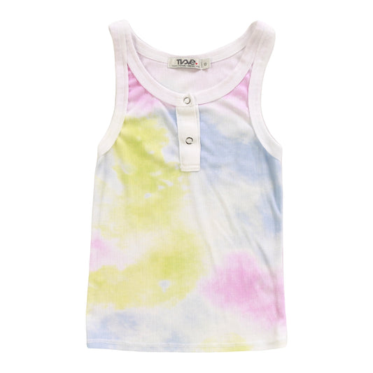 Snap Button Tank (Tri-Color Tie-Dye)