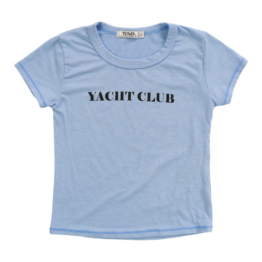 Signature Cap Sleeve Tee ("YACHT CLUB")