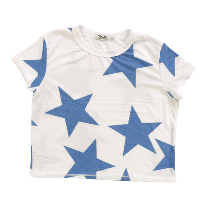 Boxy Top (Cobalt Stars Pattern)