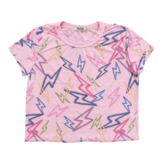 Boxy Top (Mixed Color Bolts Pattern)