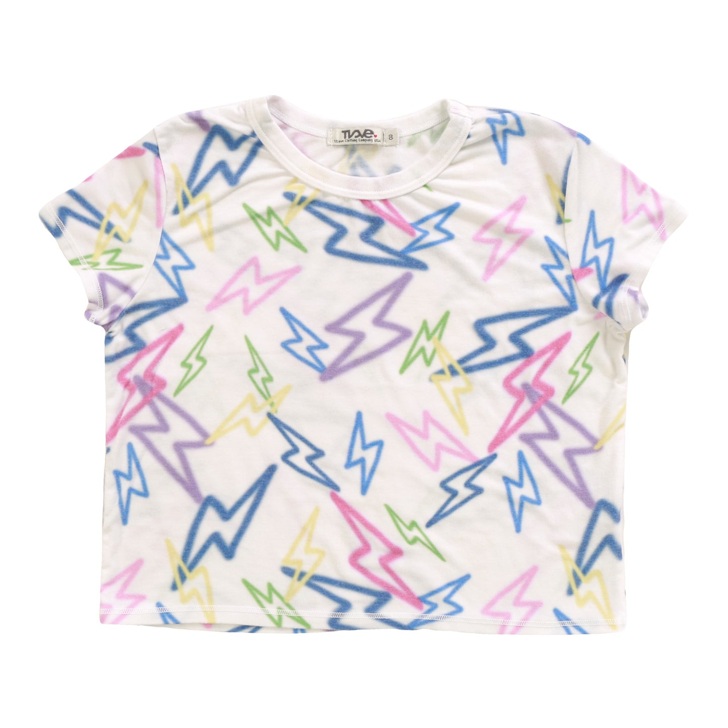 Boxy Top (Mixed Color Bolts Pattern)