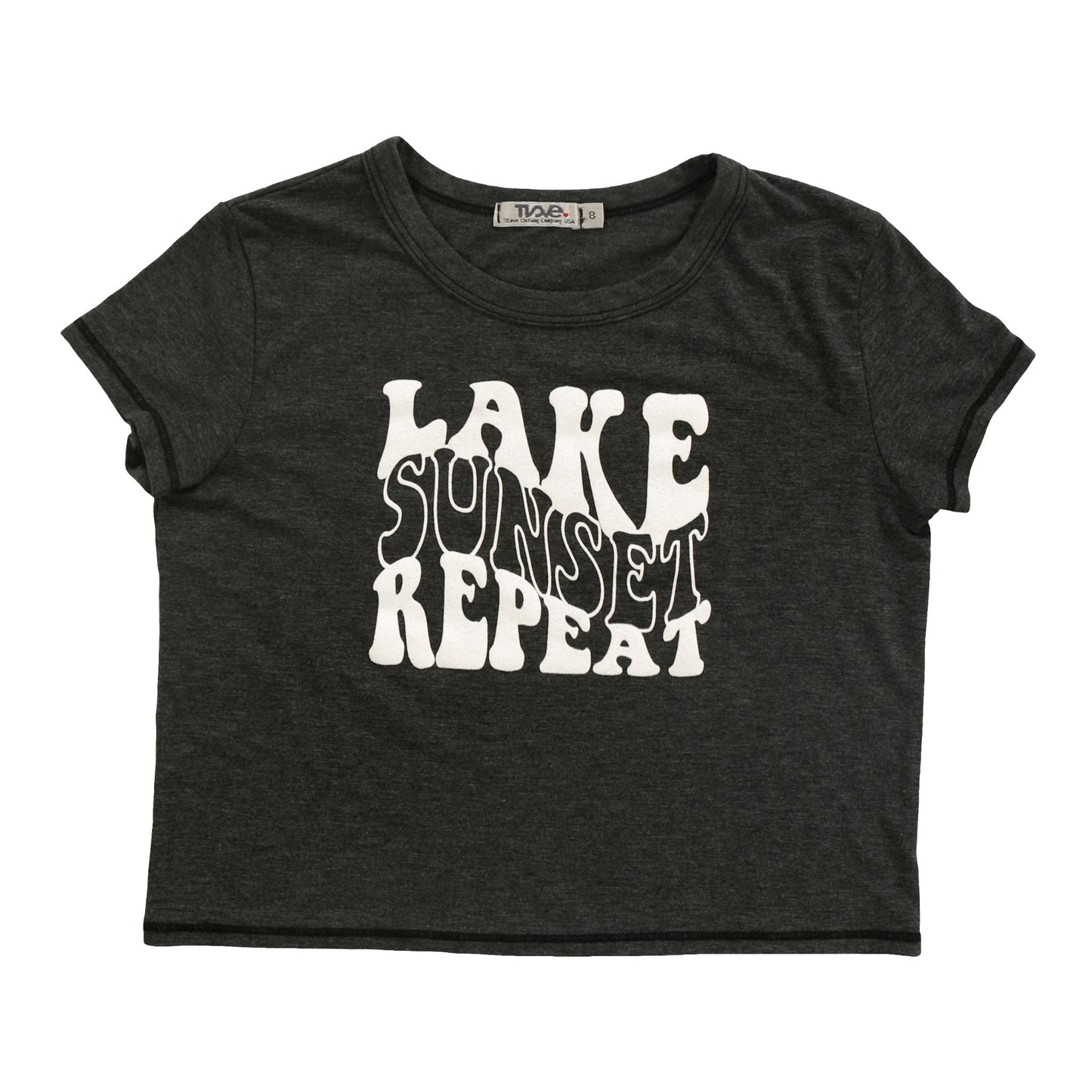 Boxy Top ("LAKE SUNSET REPEAT")