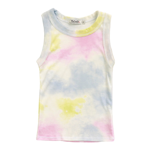 Crew Tank (Tri-Color Tie-Dye)