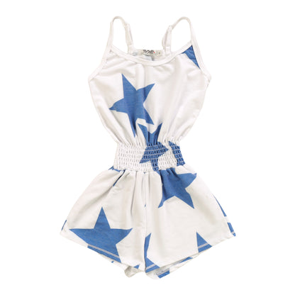 Cami Romper (Cobalt Stars Pattern)