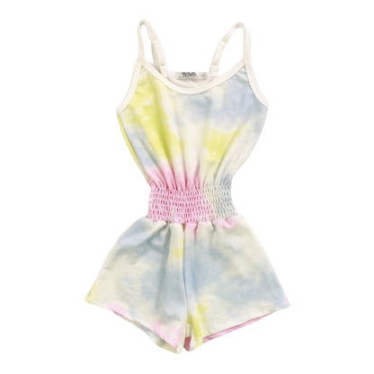 Cami Romper (Tri-Color Tie-Dye)