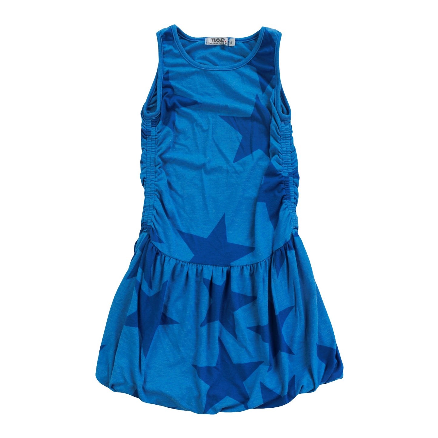 Balloon Tank Dress (Cobalt Stars Pattern)
