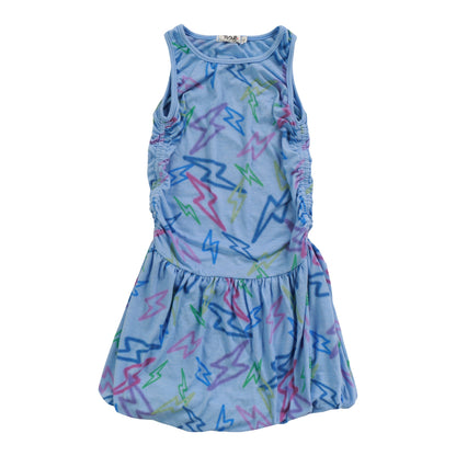 Balloon Tank Dress (Mixed Color Bolts Pattern)