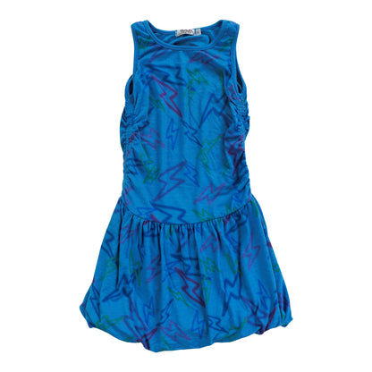Balloon Tank Dress (Mixed Color Bolts Pattern)