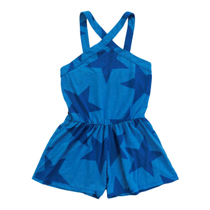 Halter Top Romper (Cobalt Stars Pattern)
