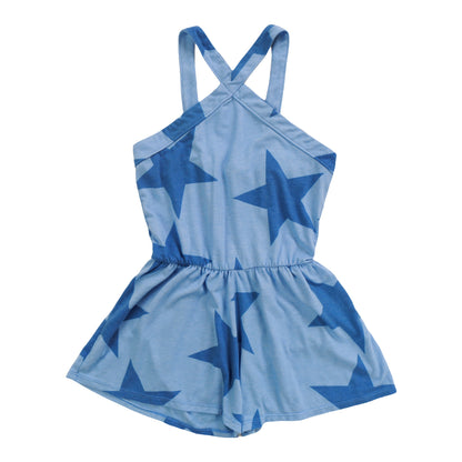 Halter Top Romper (Cobalt Stars Pattern)
