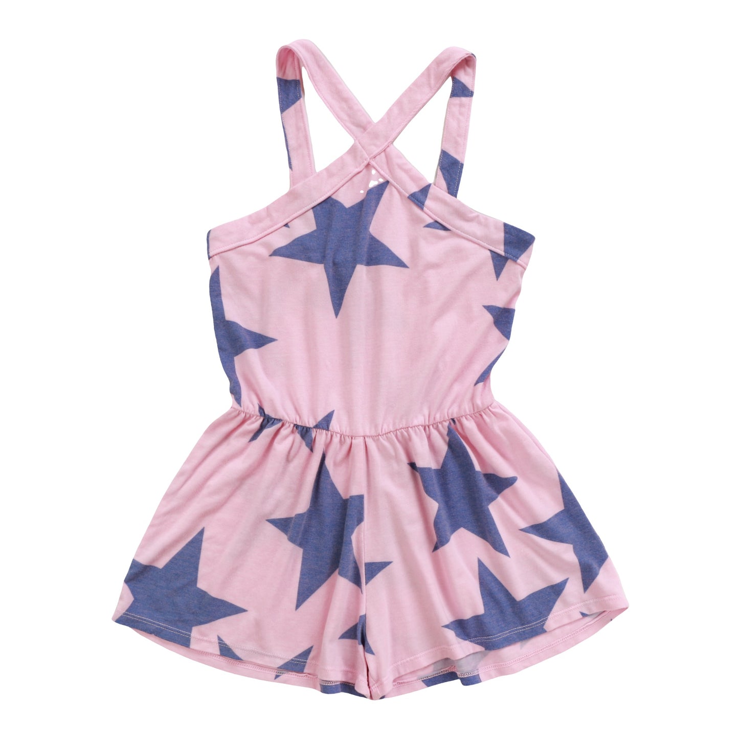 Halter Top Romper (Cobalt Stars Pattern)