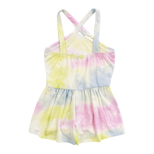Halter Top Romper (Tri-Color Tie-Dye)