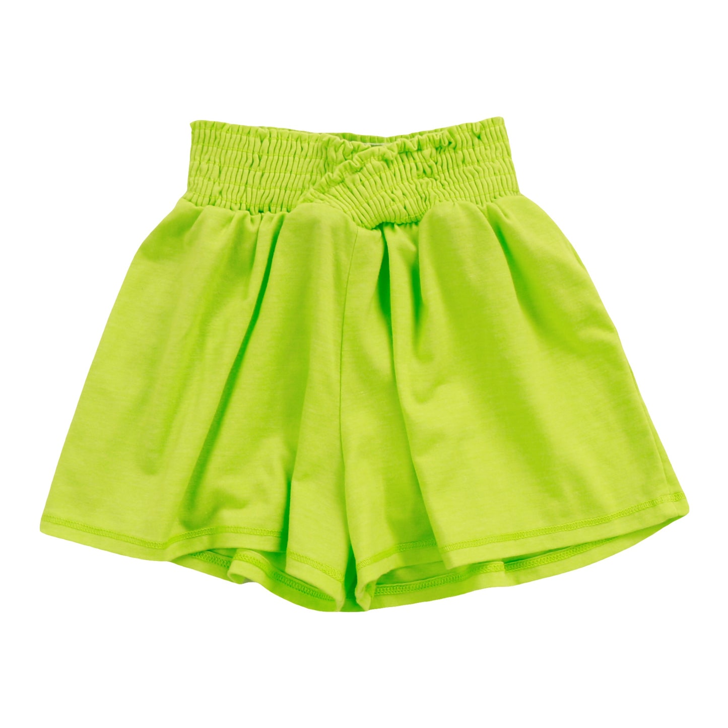 Heather Criss-Cross Smocked Shorts
