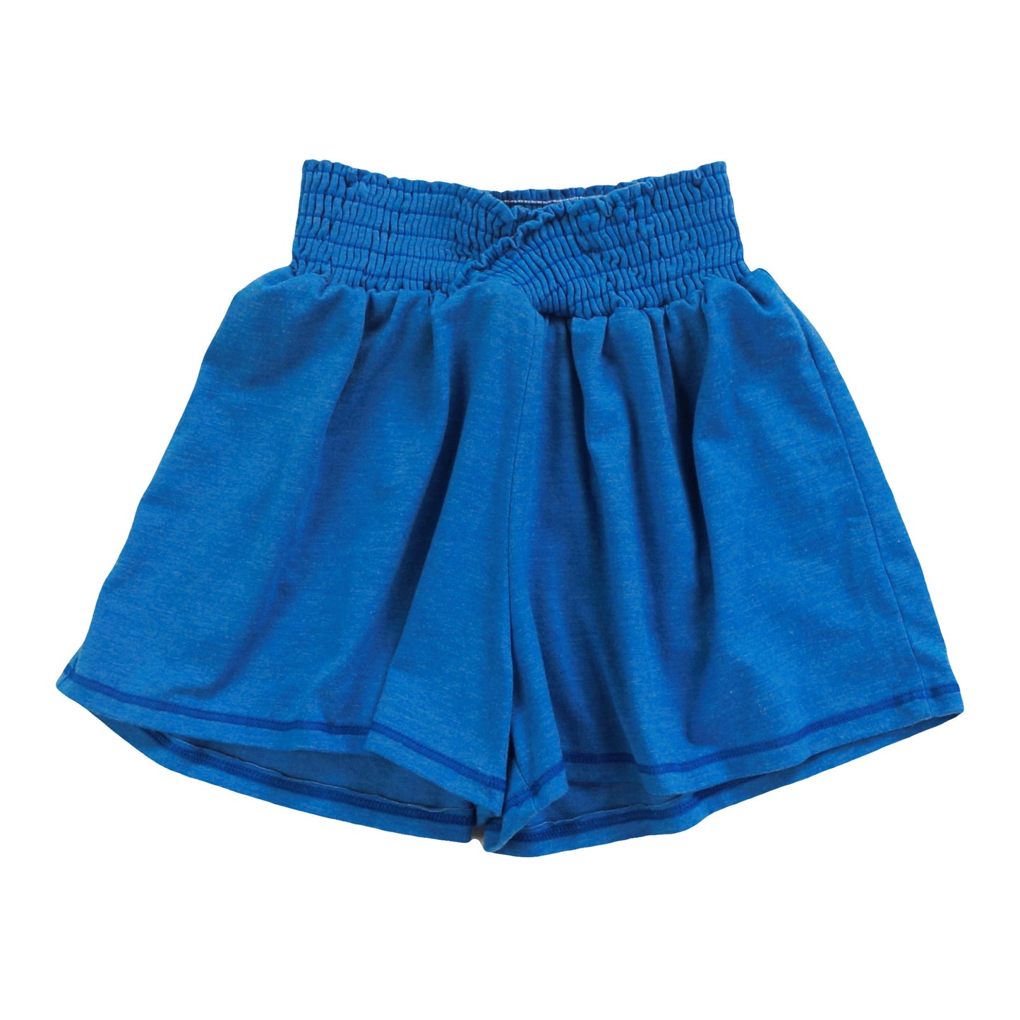 Heather Criss-Cross Smocked Shorts