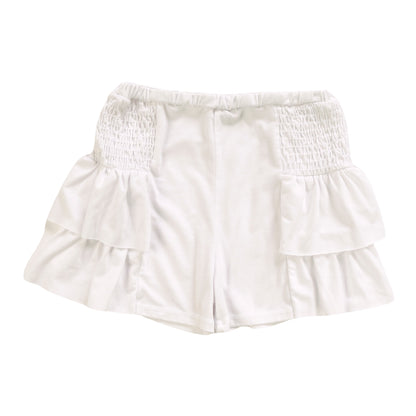 Heather Smocked Side Ruffle Shorts