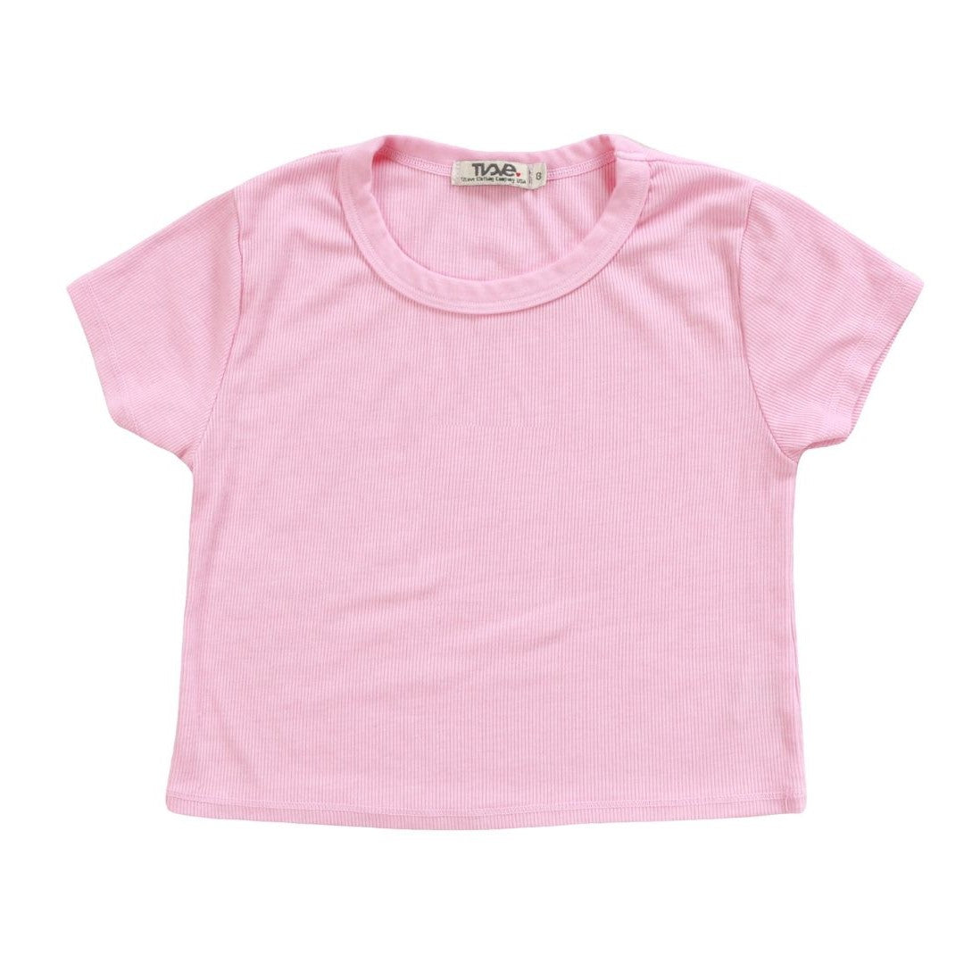 Heather Crop Baby Tee