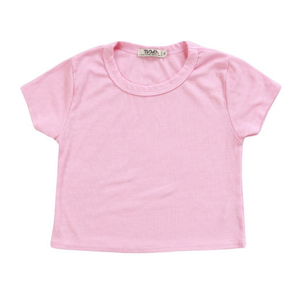 Heather Crop Baby Tee