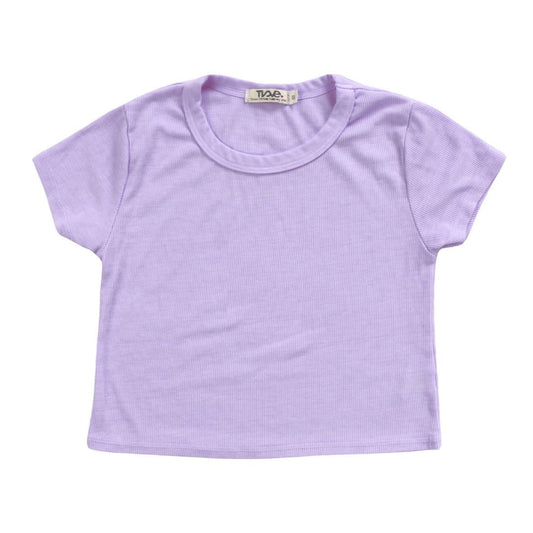 Heather Crop Baby Tee