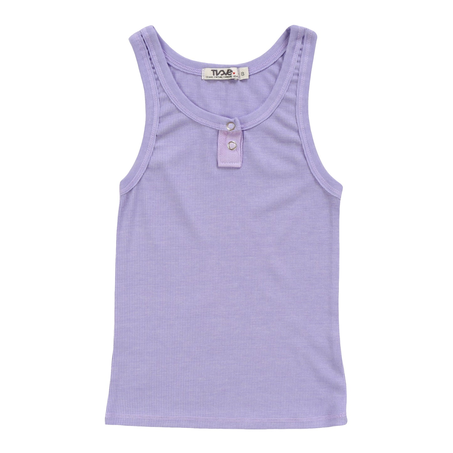 Heather Snap Button Tank