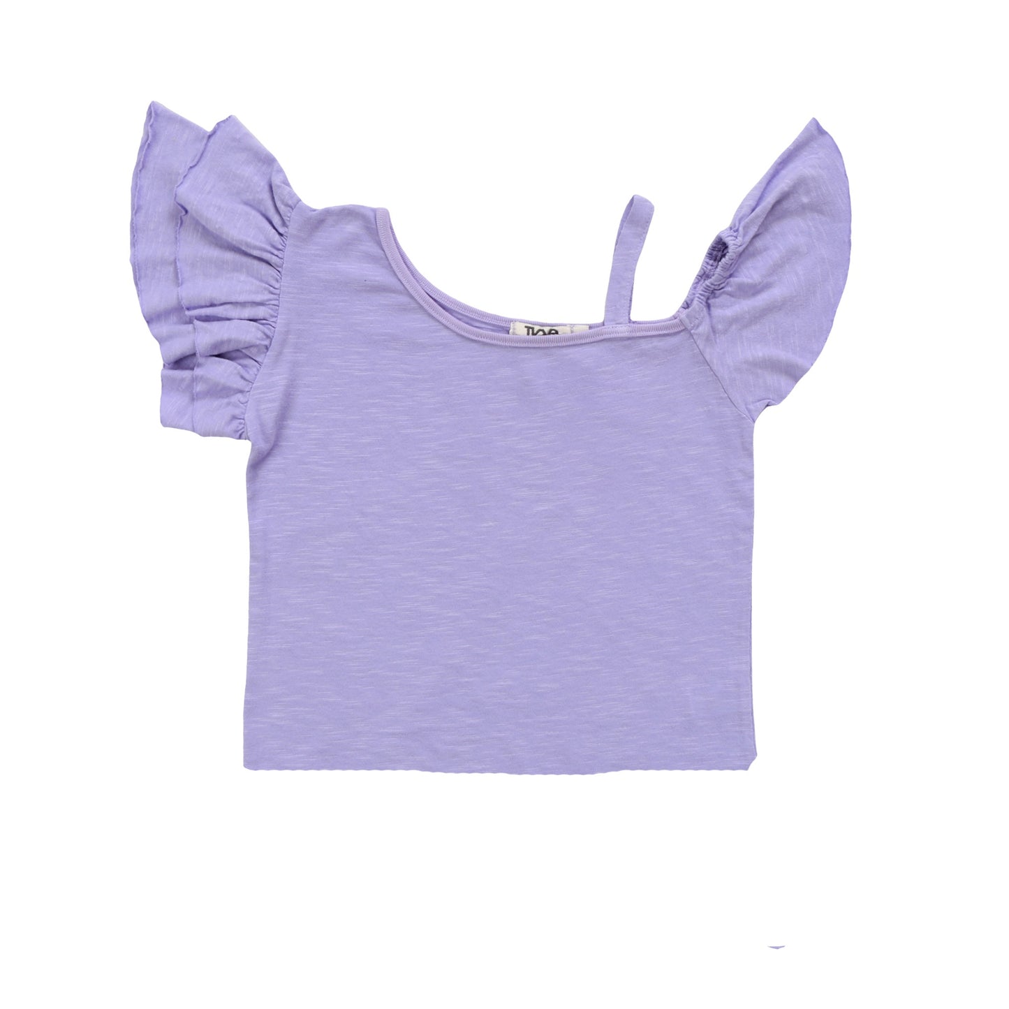 Ruffle-Sleeve Off-Shoulder Top