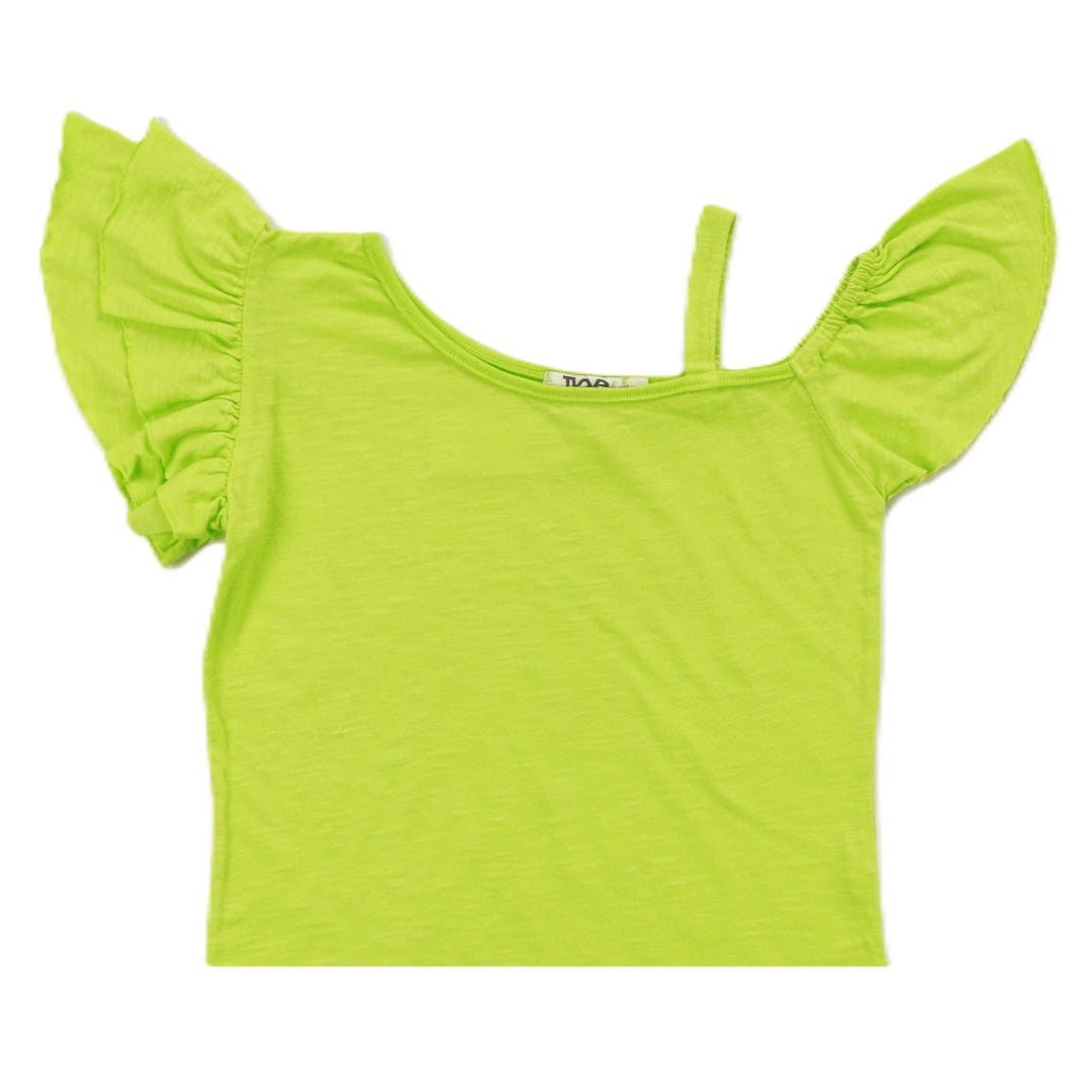 Ruffle-Sleeve Off-Shoulder Top