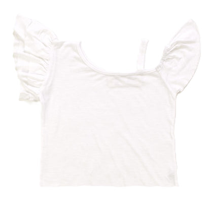 Ruffle-Sleeve Off-Shoulder Top