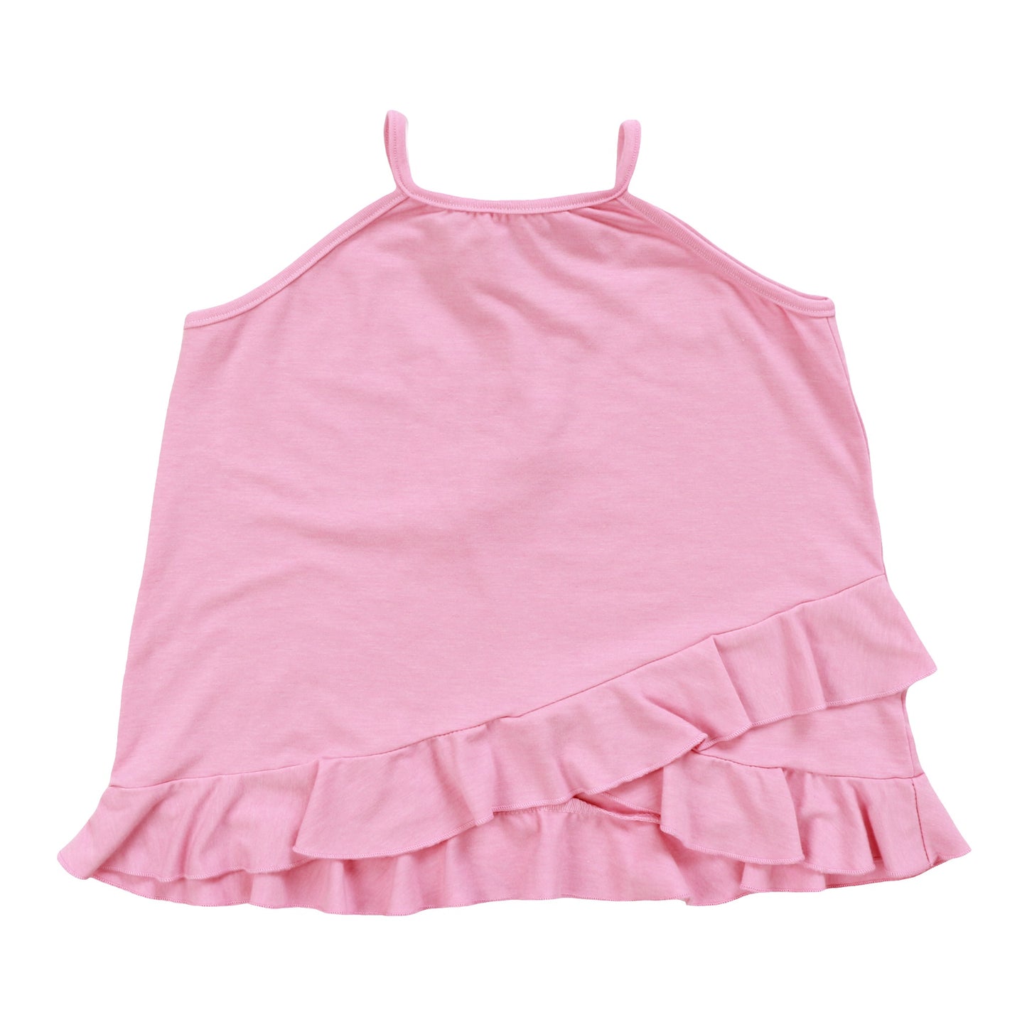Heather Crossover Ruffle Cami