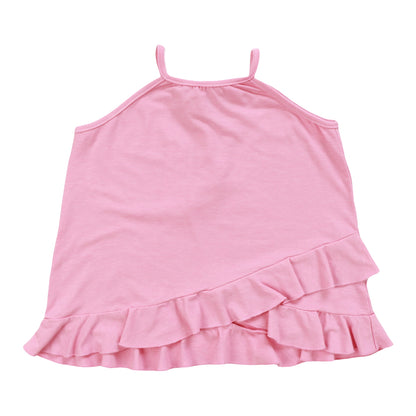 Heather Crossover Ruffle Cami