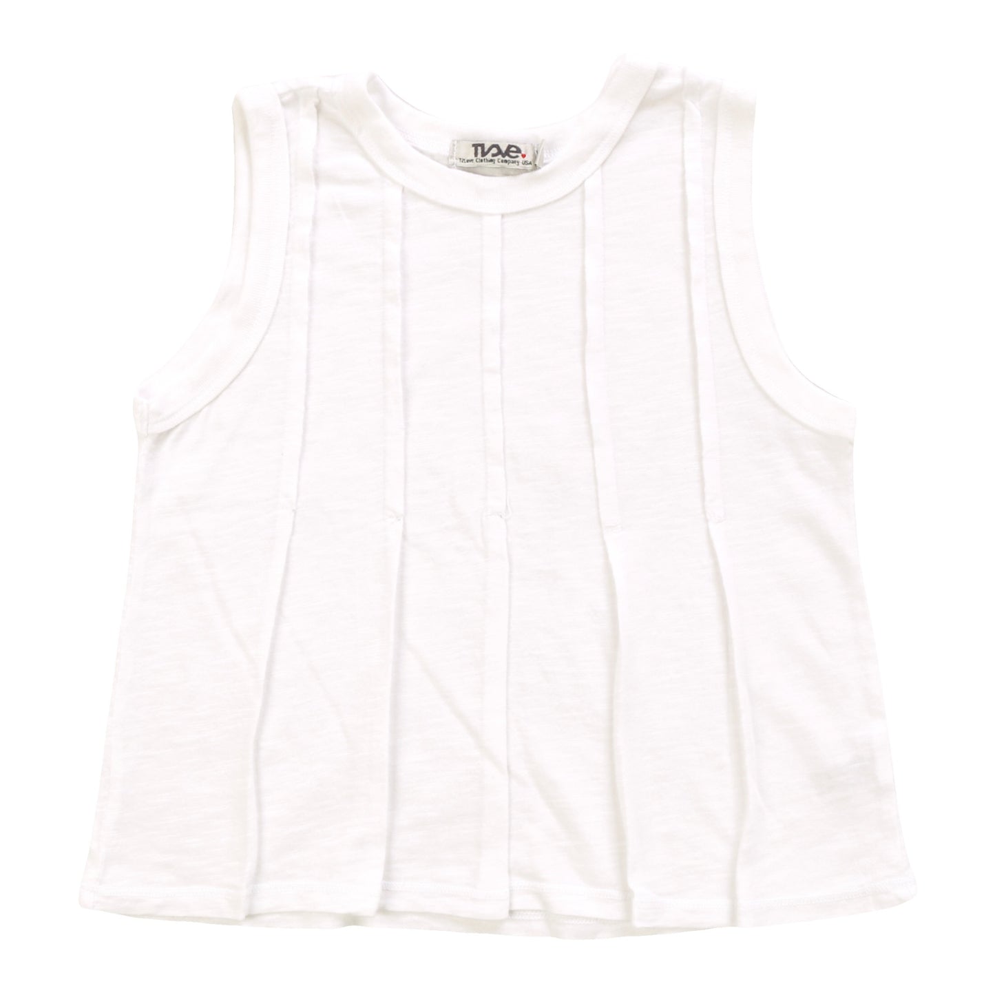 Multi-Seam Sleeveless Top