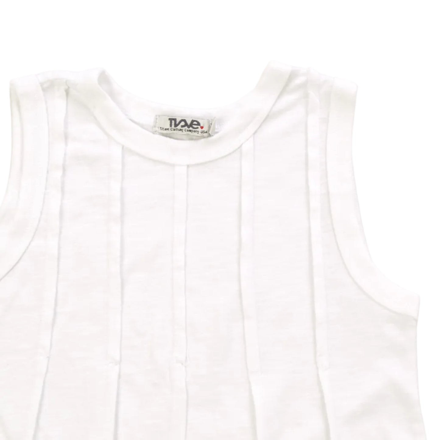 Multi-Seam Sleeveless Top