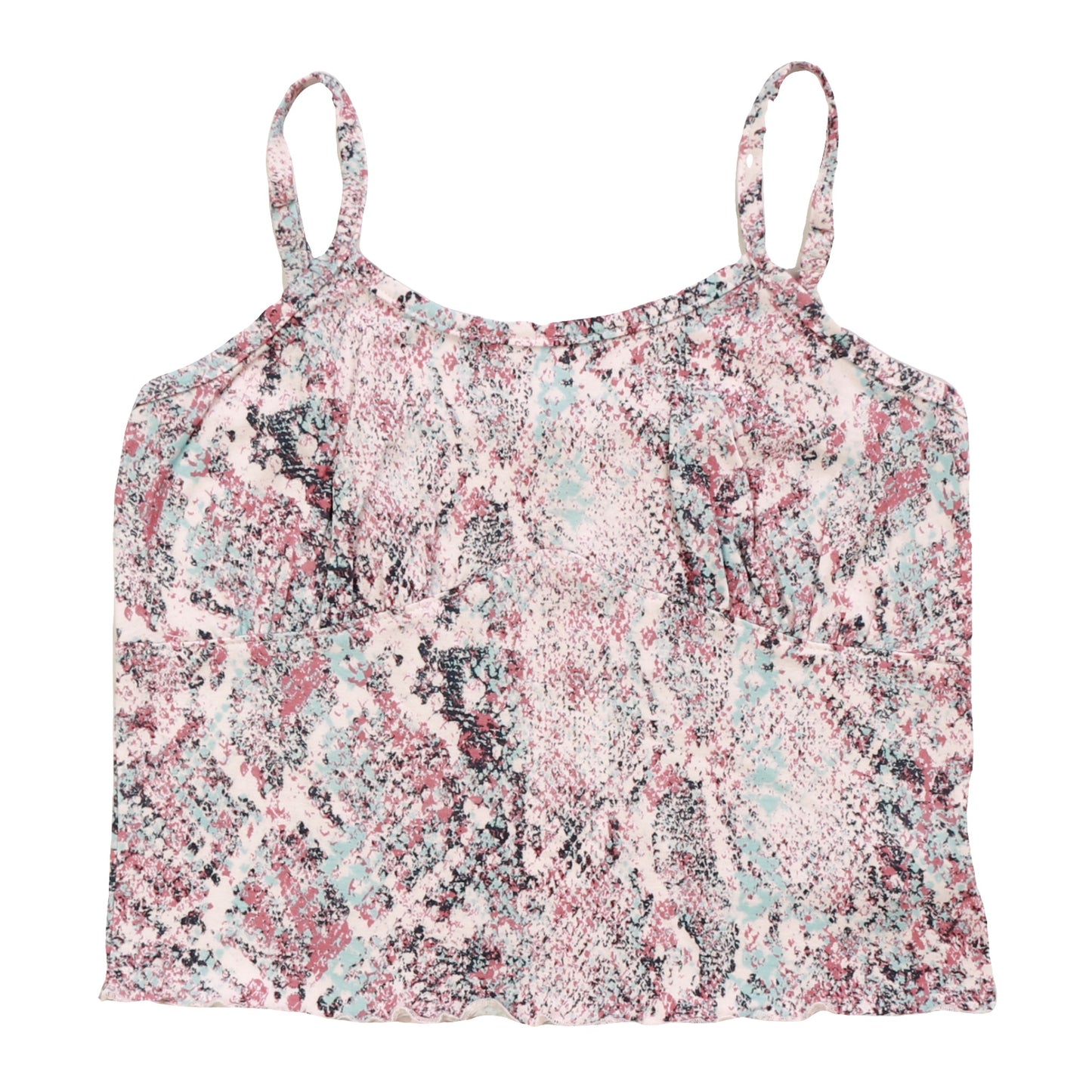 Merrow-Edge Cami (Pink Reptile Pattern)