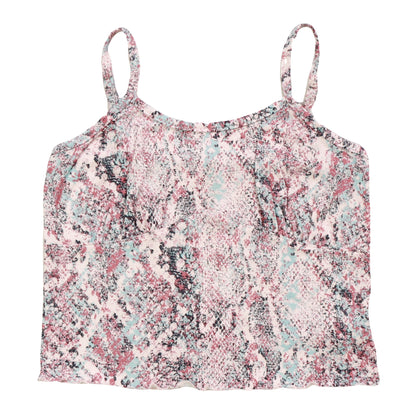 Merrow-Edge Cami (Pink Reptile Pattern)