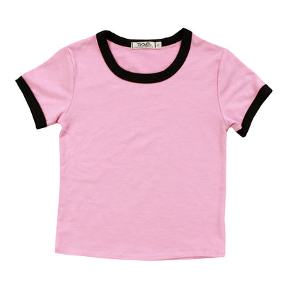 Heather Signature Ringer Tee