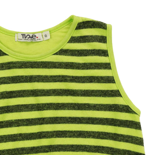 Bubble Muscle Top (Charcoal Stripes)