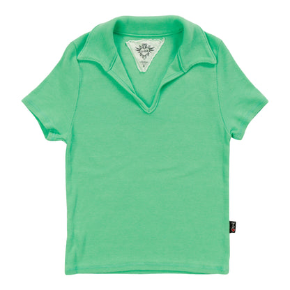 Signature Collared Short-Sleeve Top
