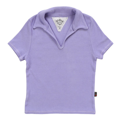 Signature Collared Short-Sleeve Top
