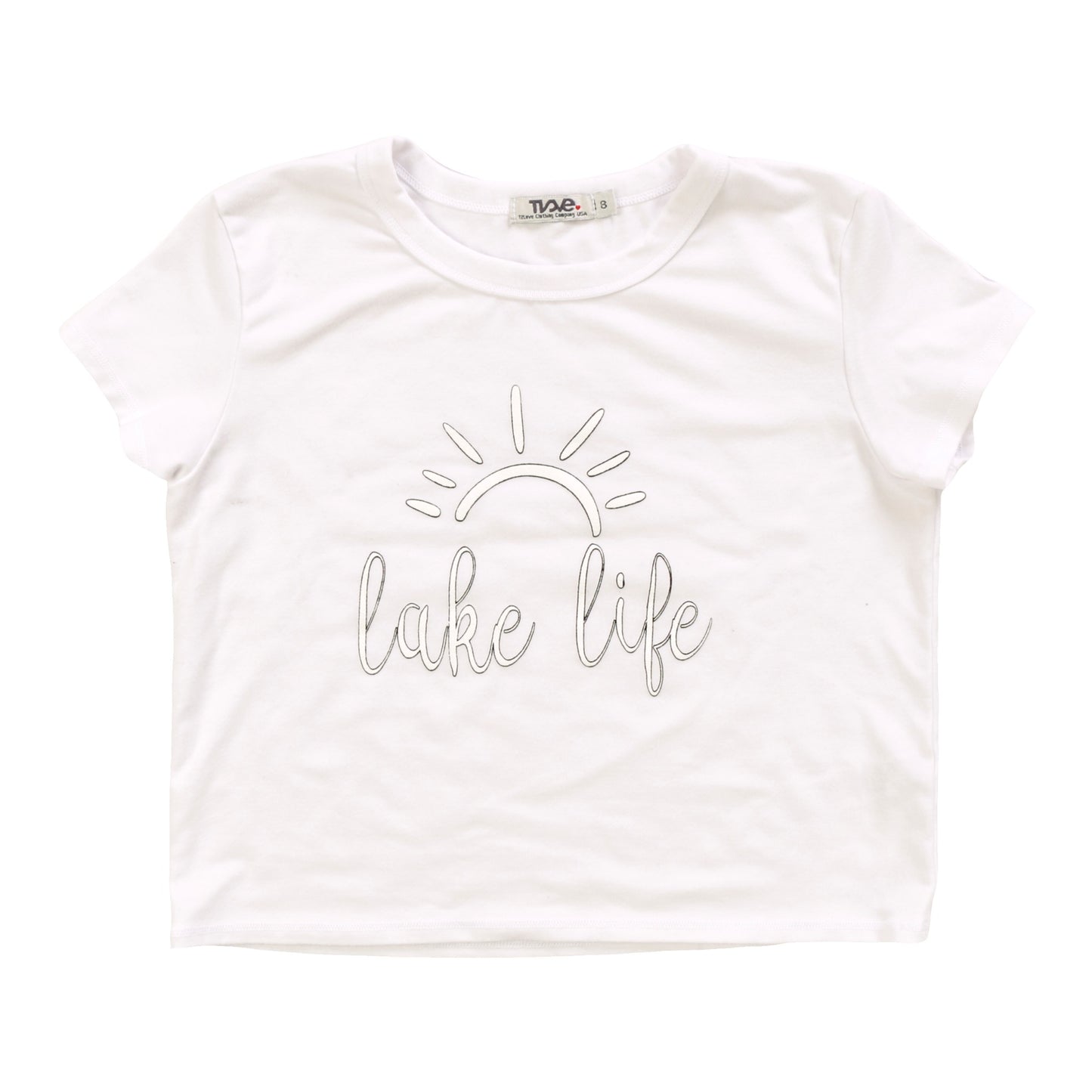 Heather Boxy Top ("lake life")