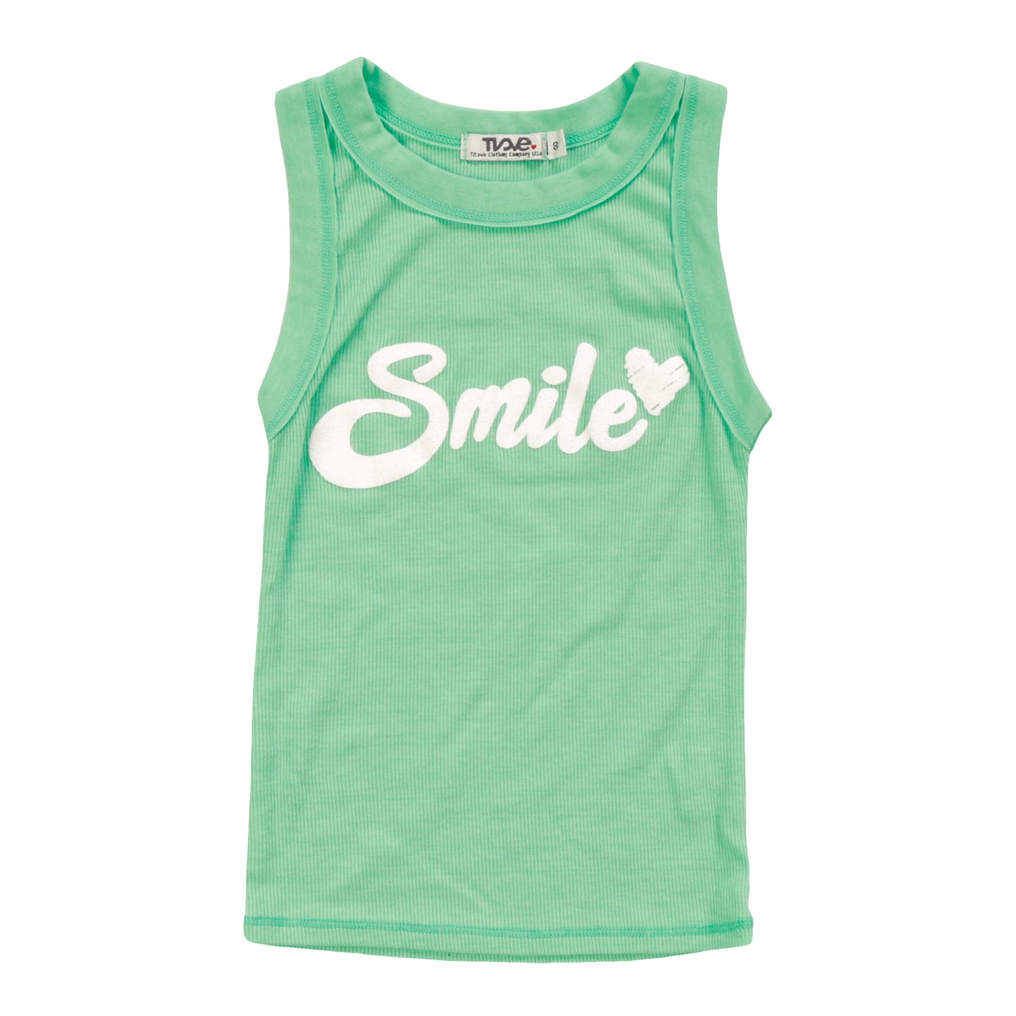 Heather Crew Tank ("Smile")
